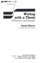 Cover image for Writing with a thesis