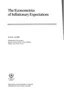 Cover image for econometrics of inflationary expectations