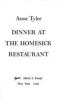 Cover image for Dinner at the Homesick Restaurant