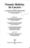 Cover image for Forensic medicine for lawyers