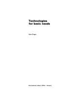 Cover image for Technologies for basic needs