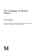 Cover image for The language of modern politics