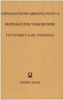 Beiträge zur Volkskunde