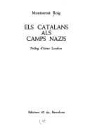 Cover image for Els catalans als camps nazis