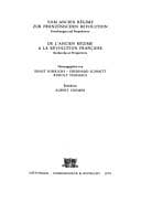 Cover image for Vom Ancien régime zur französischen Revolution