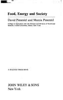 Cover image for Food, energy, and society