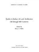 Cover image for Studies in Italian art and architecture, 15th through 18th centuries