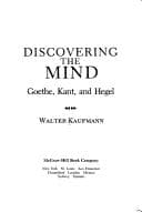 Cover image for Discovering the mind