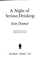 Cover image for A night of serious drinking