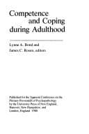 Cover image for Competence and coping during adulthood