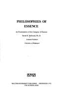 Philosophies of essence