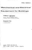 Cover image for Mechanical and electrical equipment for buildings