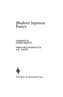 Cover image for Modern Japanese poetry