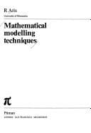 Cover image for Mathematical modelling techniques