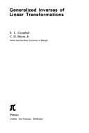 Cover image for Generalized inverses of linear transformations