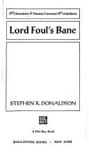 Cover image for Lord Foul'sbane