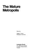Cover image for The Mature metropolis