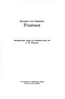 Cover image for Eilhart von Oberge's Tristrant