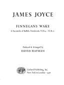 Cover image for Finnegans wake