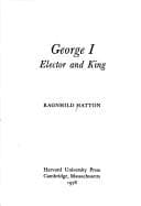 Cover image for George I, elector and King