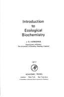 Cover image for Introduction to ecological biochemistry