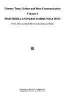 Cover image for Mass media and mass communication