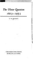 Cover image for Ulster question, 1603-1973