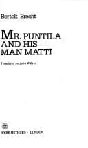 Cover image for Mr. Puntila and his man Matti