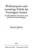 Waffenexporte und auswärtige Politik der Vereinigten Staaten
