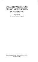 Sprachwandel und Sprachgeschichtesschreibung