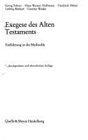Cover image for Exegese des Alten Testaments