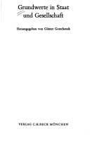 Cover image for Grundwerte in Staat und Gesellschaft