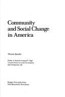 Cover image for Community and social change in America