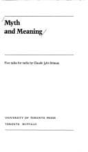 Cover image for Myth and meaning