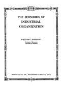 Cover image for The economics of industrial organization