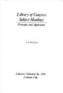 Cover image for Library of Congress subject headings