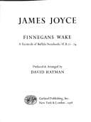 Cover image for Finnegans wake