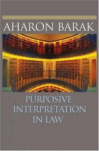 Cover image for Purposive Interpretation in Law
