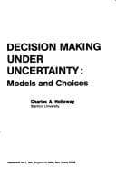 Decision making under uncertainty