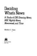 Cover image for Deciding what's news