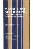 Cover image for Managerial accounting