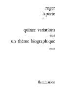 Cover image for Quinze variations sur un thème biographique