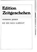 Cover image for Die SED nach Ulbricht