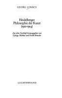 Cover image for Frühe Schriften zur Ästhetik