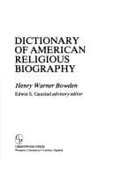 Cover image for Dictionary of American religious biography
