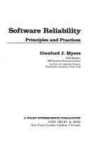 Cover image for Software reliability