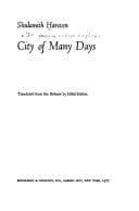 Cover image for City of many days
