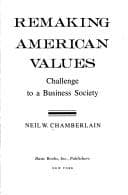 Cover image for Remaking American values