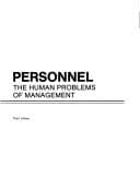 Cover image for Personnel: the human problems of management