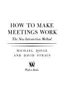 Cover image for How to make meetings work